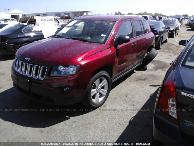 1C4NJDBB6GD662905 - 2016 JEEP COMPASS SPORT 红色 照片 2