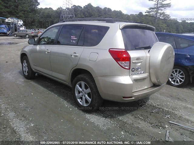 JTMBD31V066001065 - 2006 TOYOTA RAV4 LIMITED GOLD photo 3