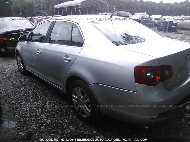 3VWEF71K17M072794 - 2007 VOLKSWAGEN JETTA WOLFSBURG SILVER photo 3