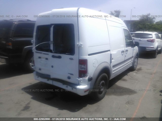 NM0LS7DN0DT150603 - 2013 FORD TRANSIT CONNECT XLT WHITE photo 4