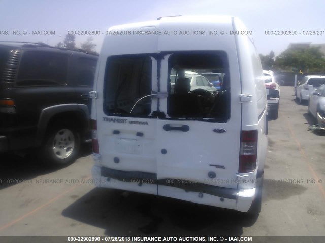 NM0LS7DN0DT150603 - 2013 FORD TRANSIT CONNECT XLT WHITE photo 6