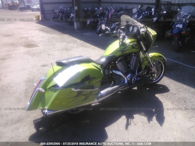5VPDW36N9D3023268 - 2013 VICTORY MOTORCYCLES CROSS COUNTRY  GREEN photo 4