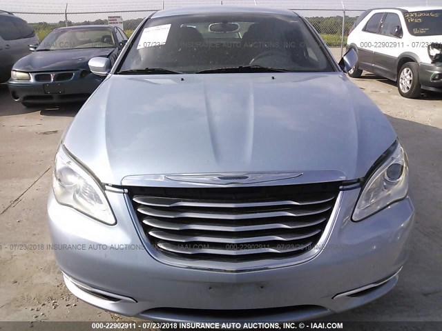 1C3CCBBG1CN173967 - 2012 CHRYSLER 200 TOURING Light Blue photo 6