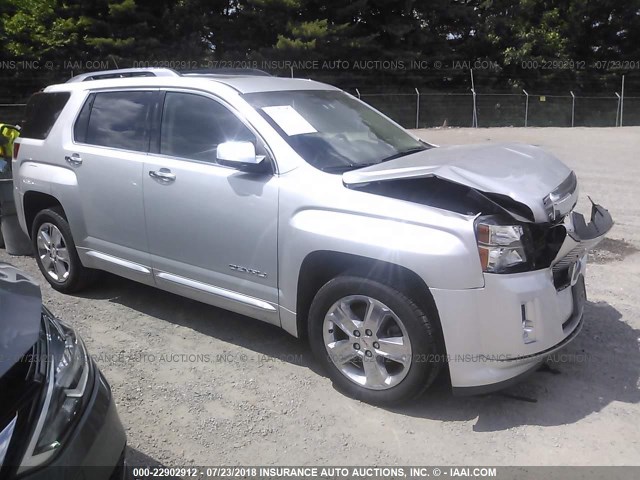 2GKFLZEK6D6352291 - 2013 GMC TERRAIN DENALI SILVER photo 1