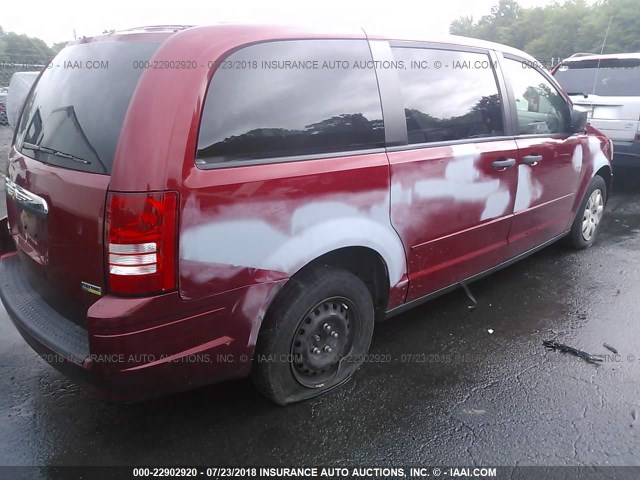2A8HR44H58R708030 - 2008 CHRYSLER TOWN & COUNTRY LX RED photo 6