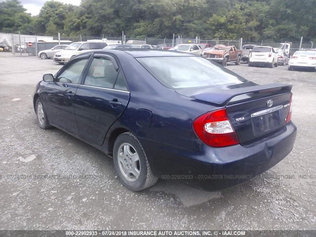 4T1BF32KX2U503095 - 2002 TOYOTA CAMRY LE/XLE/SE Mavi foto 3