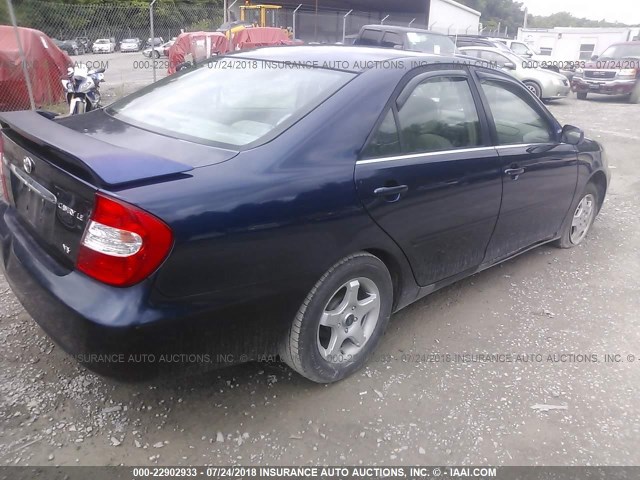 4T1BF32KX2U503095 - 2002 TOYOTA CAMRY LE/XLE/SE Mavi foto 4