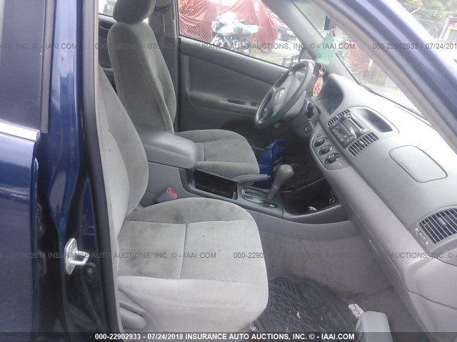 4T1BF32KX2U503095 - 2002 TOYOTA CAMRY LE/XLE/SE Mavi foto 5