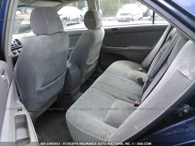 4T1BF32KX2U503095 - 2002 TOYOTA CAMRY LE/XLE/SE Mavi foto 8