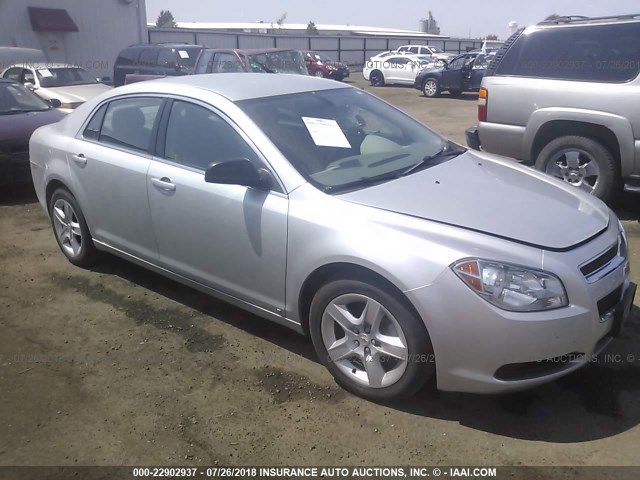 1G1ZB5EB0AF113561 - 2010 CHEVROLET MALIBU LS SILVER photo 1