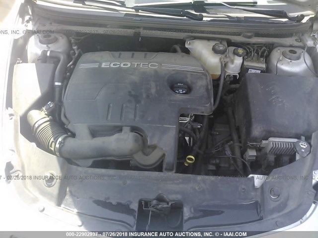 1G1ZB5EB0AF113561 - 2010 CHEVROLET MALIBU LS SILVER photo 10