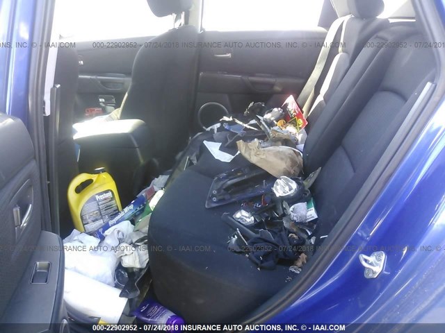JM1BK343381776217 - 2008 MAZDA 3 HATCHBACK BLUE photo 8