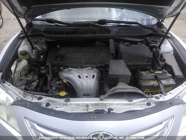 4T1BE46K07U113388 - 2007 TOYOTA CAMRY NEW GENERAT CE/LE/XLE/SE SILVER photo 10