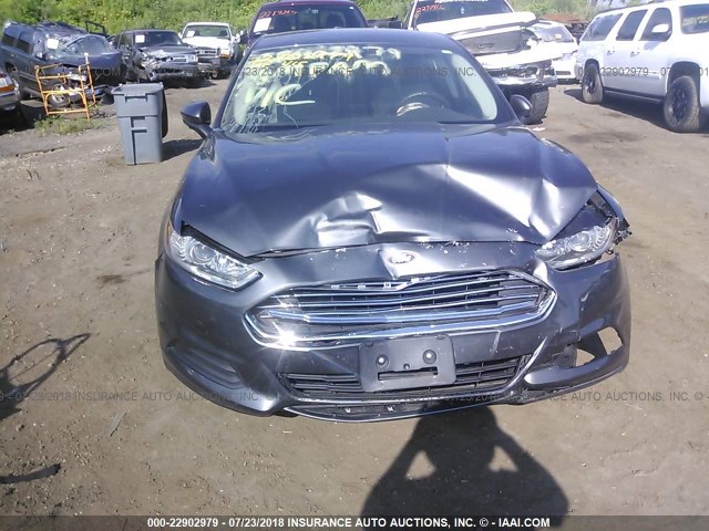 3FA6P0UU4FR160688 - 2015 FORD FUSION S HYBRID GRAY photo 6