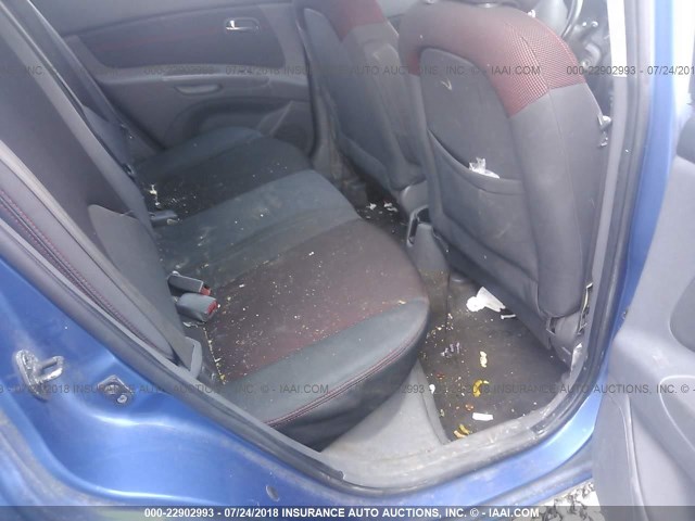 KNADE163776217530 - 2007 KIA RIO 5 SX BLUE photo 8