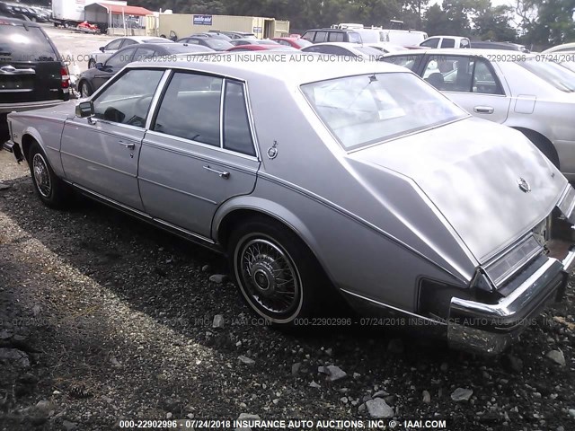 1G6KS6987FE825577 - 1985 CADILLAC SEVILLE SILVER photo 3