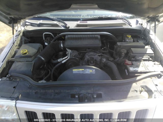 1J8HG48KX6C337402 - 2006 JEEP COMMANDER SILVER photo 10