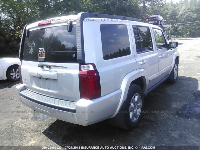 1J8HG48KX6C337402 - 2006 JEEP COMMANDER SILVER photo 4