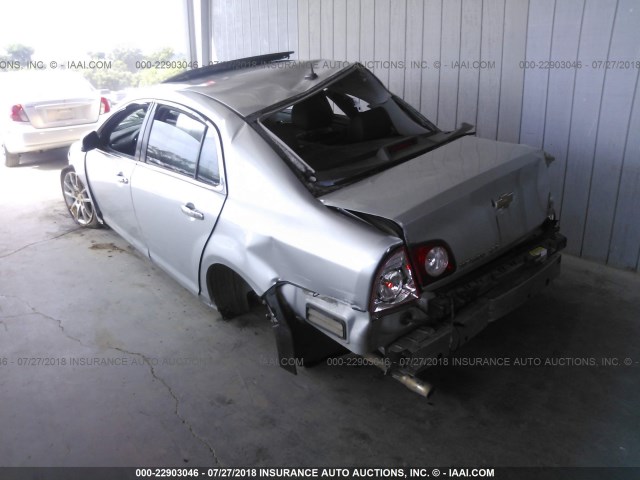 1G1ZE5E12BF230400 - 2011 CHEVROLET MALIBU LTZ 银色 照片 3