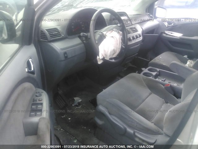 5FNRL38285B044018 - 2005 HONDA ODYSSEY LX SILVER photo 5