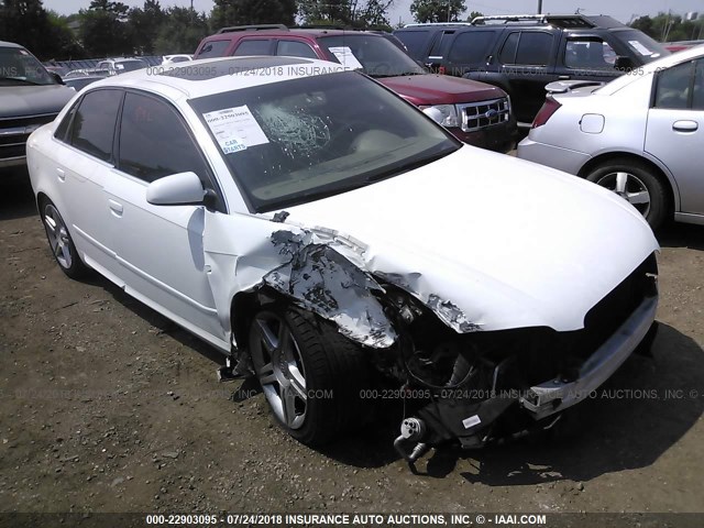 WAUDF78E38A115056 - 2008 AUDI A4 2.0T QUATTRO WHITE photo 1