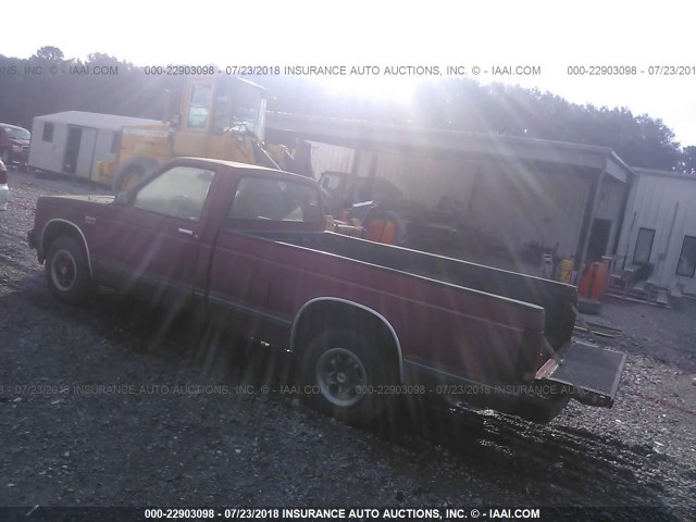 1GCBS14E2G2231284 - 1986 CHEVROLET S TRUCK S10 RED photo 3