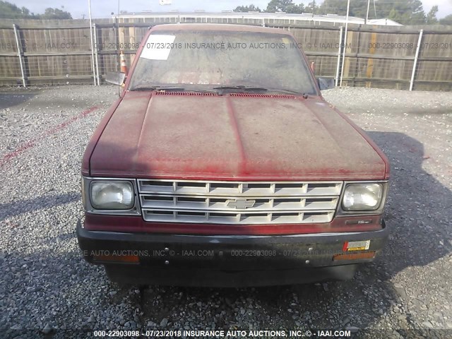 1GCBS14E2G2231284 - 1986 CHEVROLET S TRUCK S10 RED photo 6