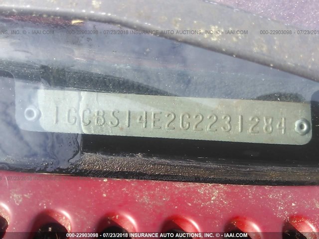 1GCBS14E2G2231284 - 1986 CHEVROLET S TRUCK S10 RED photo 9