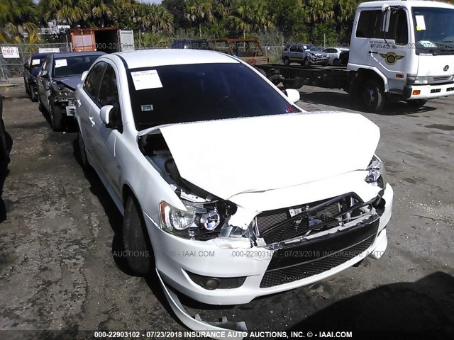 JA3AU16U68U035492 - 2008 MITSUBISHI LANCER DE WHITE photo 6