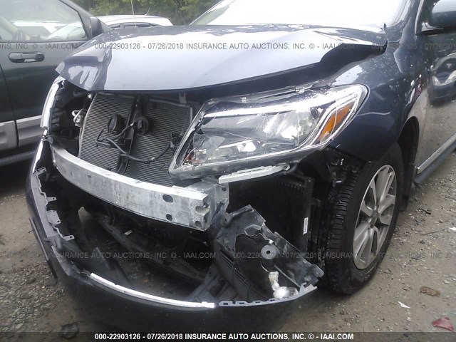 5N1AR2MM1EC646930 - 2014 NISSAN PATHFINDER S/SV/SL/PLATINUM BLUE photo 6