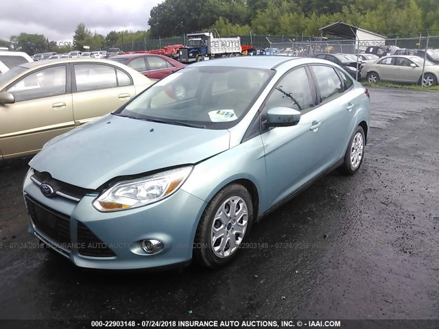 1FAHP3F28CL455776 - 2012 FORD FOCUS SE TEAL photo 2