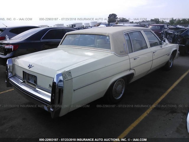 1G6AD698XD9265355 - 1983 CADILLAC DEVILLE YELLOW photo 4