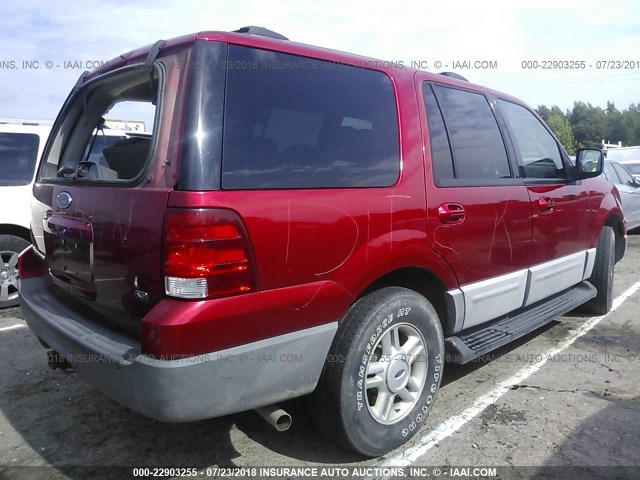 1FMPU15L03LC59033 - 2003 FORD EXPEDITION XLT RED photo 4