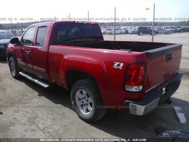 1GTEK19JX8Z123524 - 2008 GMC SIERRA K1500 RED photo 3