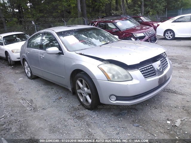 1N4BA41E95C847800 - 2005 NISSAN MAXIMA SE/SL SILVER photo 1