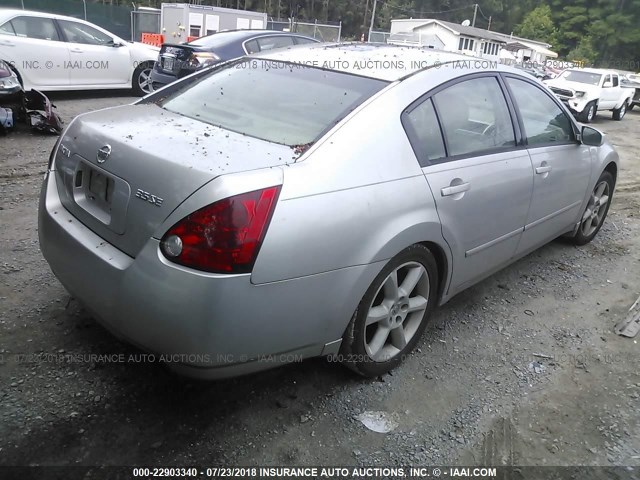 1N4BA41E95C847800 - 2005 NISSAN MAXIMA SE/SL SILVER photo 4