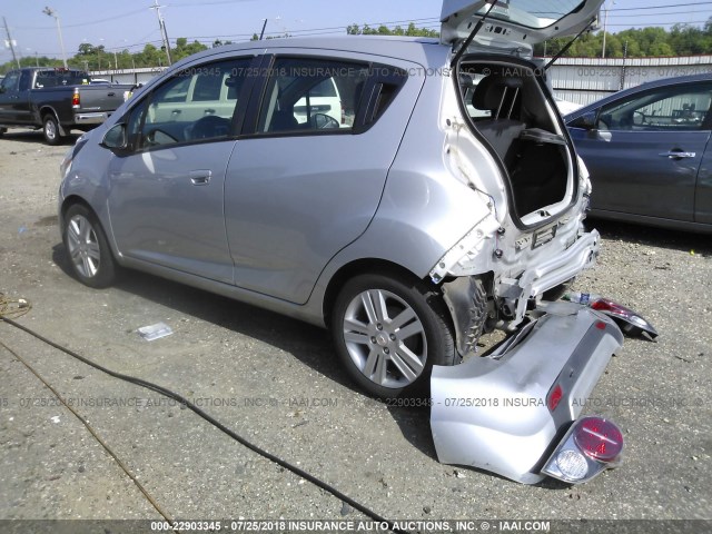 KL8CB6S98EC493236 - 2014 CHEVROLET SPARK LS SILVER photo 3