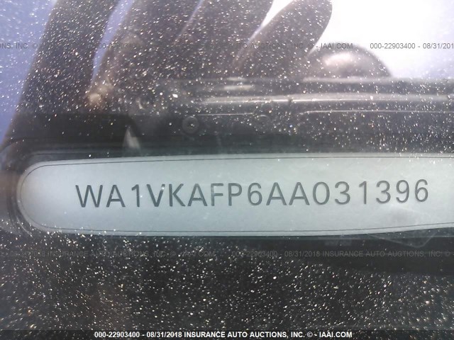 WA1VKAFP6AA031396 - 2010 AUDI Q5 PRESTIGE GRAY photo 9