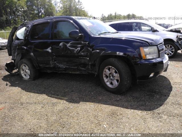 1GNFK23009R260667 - 2009 CHEVROLET TAHOE K1500 LT BLACK photo 1