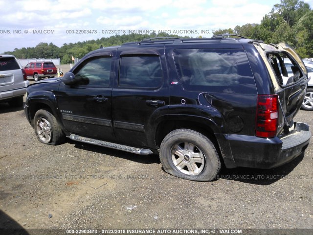 1GNFK23009R260667 - 2009 CHEVROLET TAHOE K1500 LT BLACK photo 3