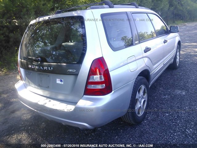 JF1SG656X3G767313 - 2003 SUBARU FORESTER 2.5XS Күміс фото 4