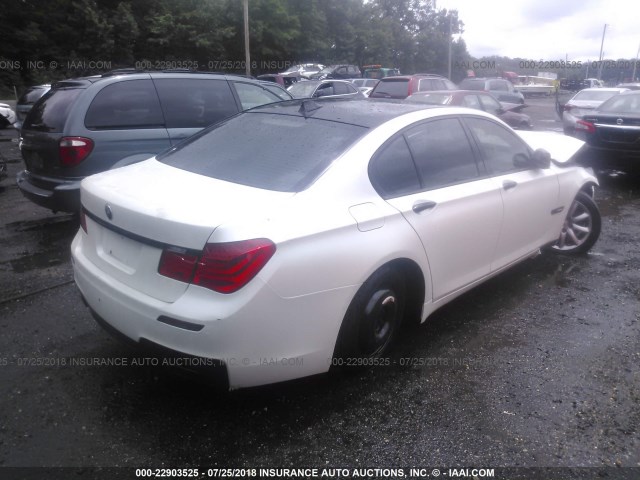 WBAKA8C53ACY35955 - 2010 BMW 750 I WHITE photo 4