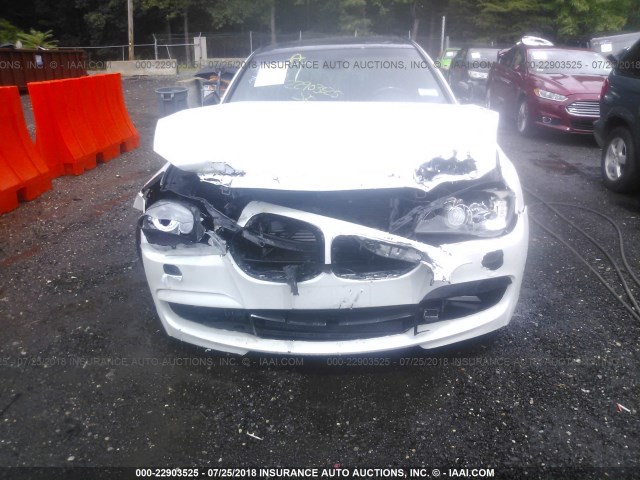 WBAKA8C53ACY35955 - 2010 BMW 750 I WHITE photo 6