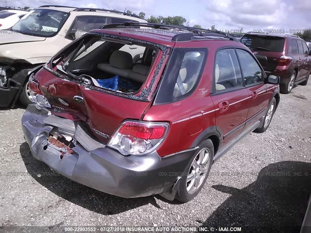 JF1GG63697H811360 - 2007 SUBARU IMPREZA OUTBACK SPORT/OUTBACK SPC RED photo 4