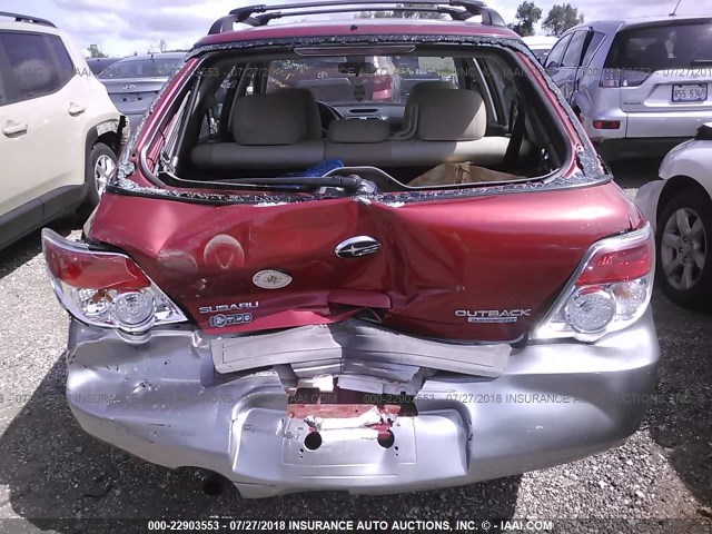 JF1GG63697H811360 - 2007 SUBARU IMPREZA OUTBACK SPORT/OUTBACK SPC RED photo 6