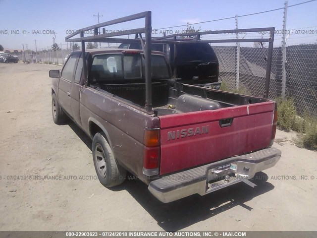 1N6SD16S3SC395477 - 1995 NISSAN TRUCK KING CAB XE RED photo 3