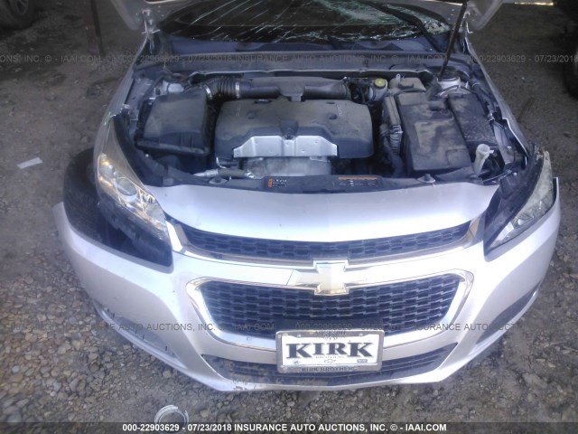 1G11C5SL2FF169130 - 2015 CHEVROLET MALIBU 1LT ვერცხლისფერი ფოტო 10