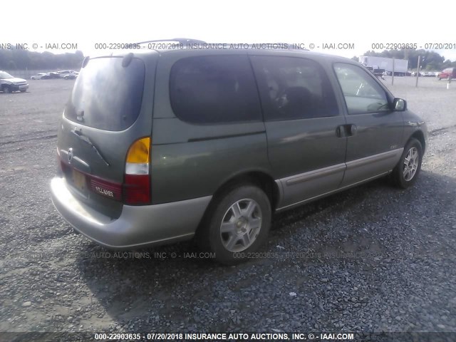 4M2ZV14TX2DJ16217 - 2002 MERCURY VILLAGER ESTATE GREEN photo 4