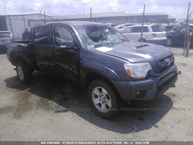 3TMJU4GN2FM175387 - 2015 TOYOTA TACOMA DOUBLE CAB PRERUNNER GRAY photo 1
