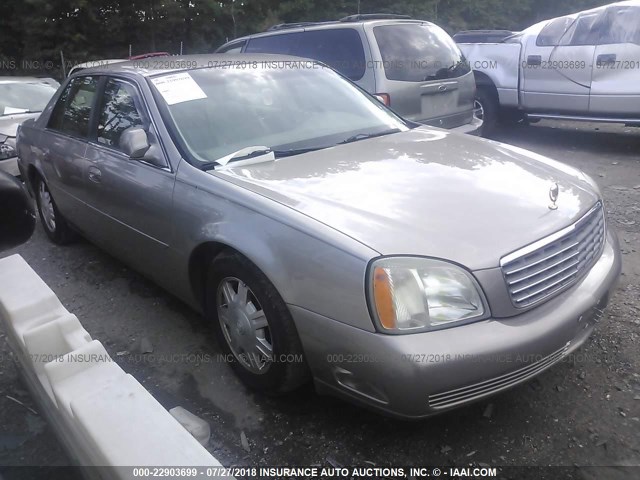 1G6KD54Y24U143141 - 2004 CADILLAC DEVILLE GRAY photo 1